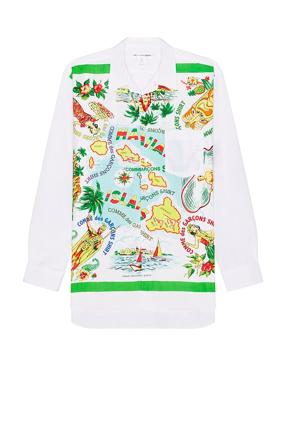 COMME des GARCONS SHIRT Wide Classic Landmark Shirt in Stripe