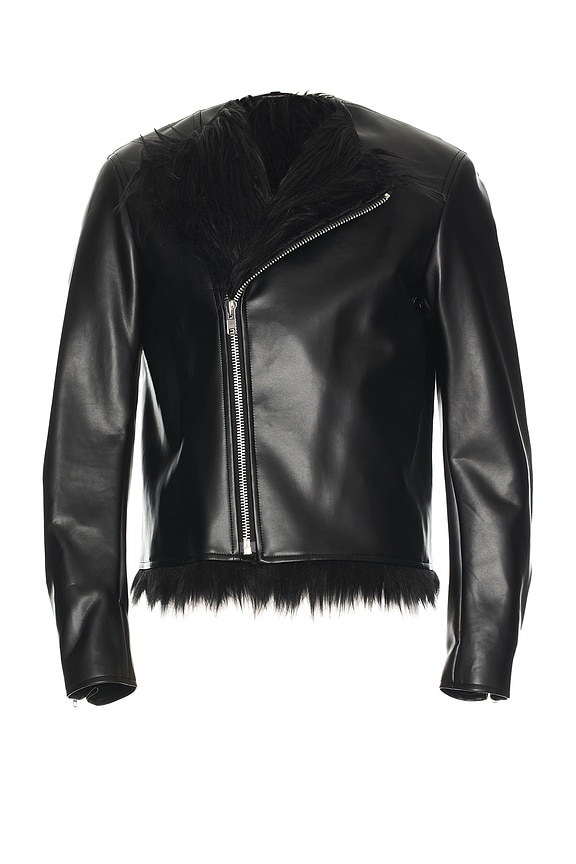 Rick Owens Mollino Biker in Black | FWRD