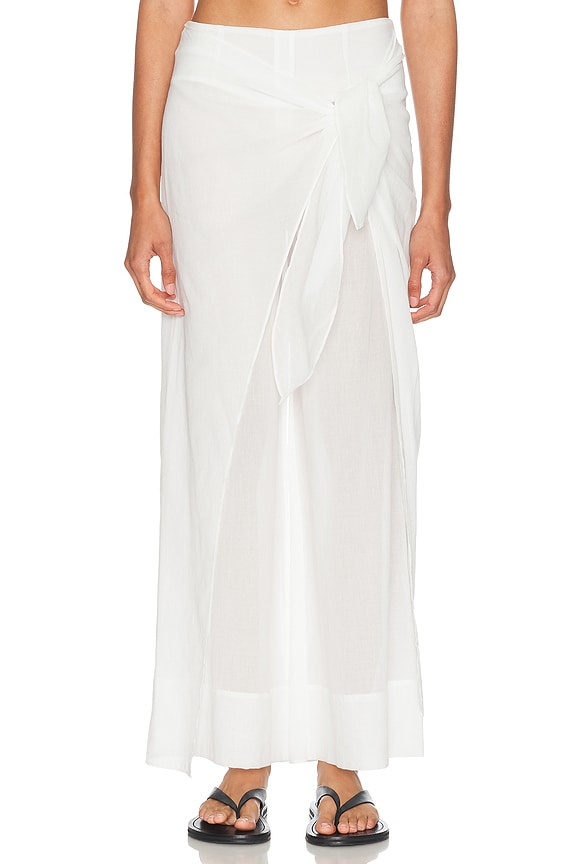 Enza Costa Twill Sartorial Pant in Off White | FWRD