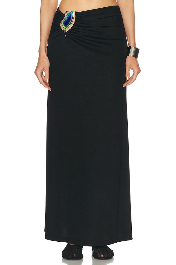 RICK OWENS LILIES Sasha Skirt in Black | FWRD