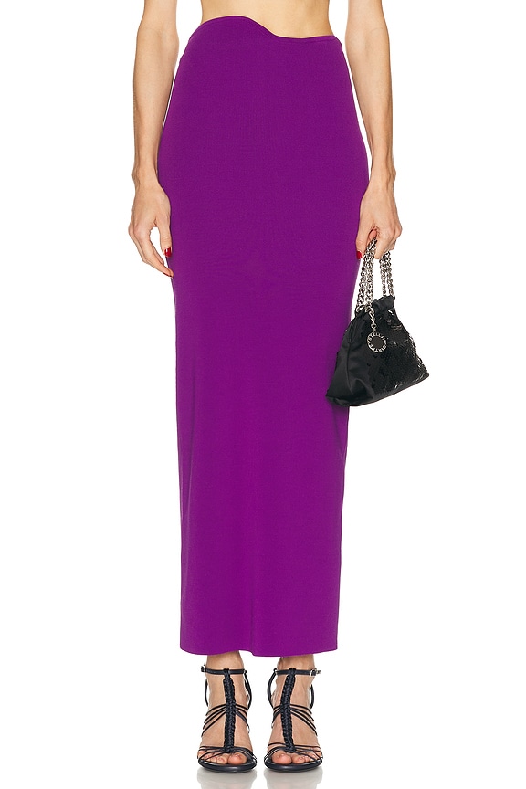 Emilio Pucci Long Column Skirt in Fuxia & Narrone | FWRD