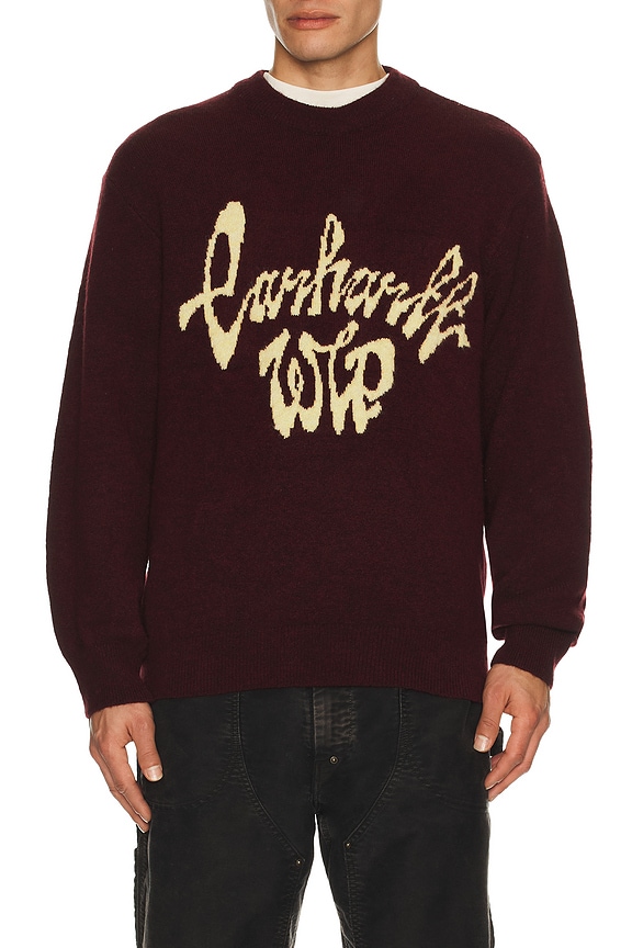 Undercover Evangelion Sweater in Bordeaux | FWRD