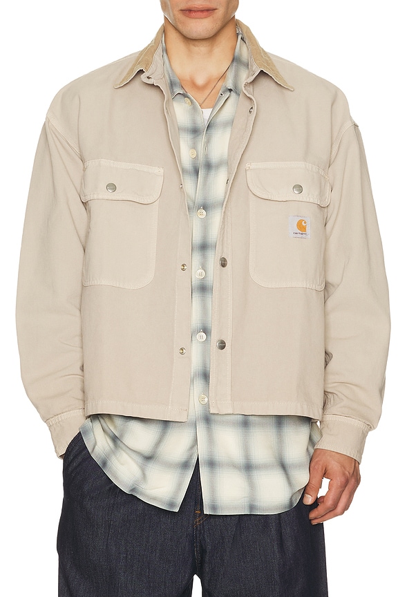 YEEZY Season 6 Flannel Lined Denim Jacket in Medium Blue | FWRD