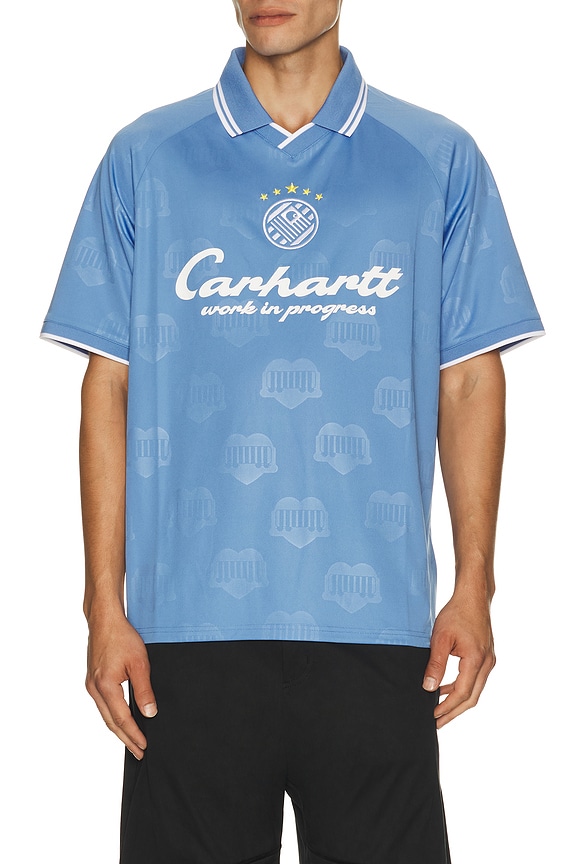 adidas Originals x Bape Flame Football Jersey in Japan Blue | FWRD