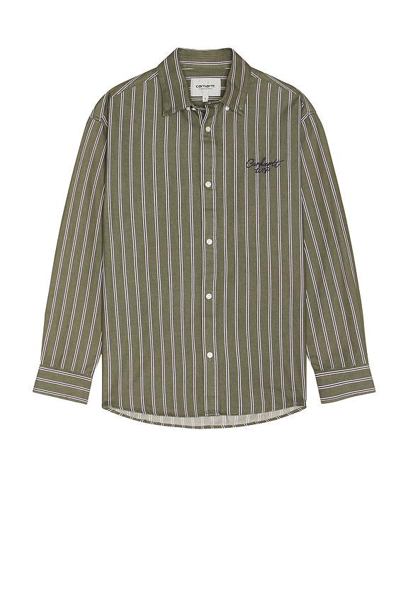 Pierre-Louis Mascia Aloe Long Sleeve Shirt in Multi | FWRD