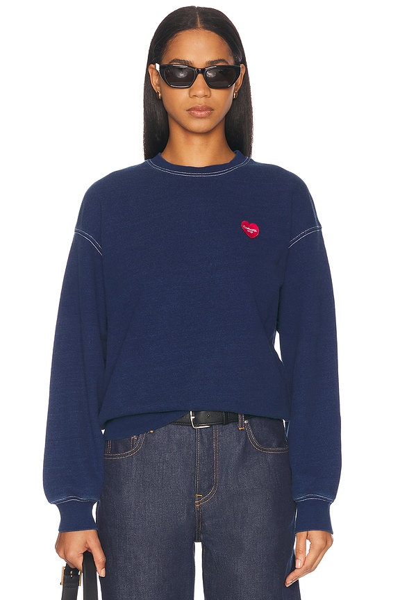 Alexander Wang Structured Puff Paint Logo Sweatshirt in