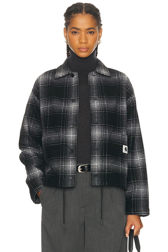 R13 R13 Slouch Tweed Jacket in Grey | FWRD