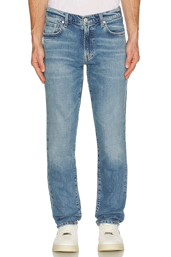 Amiri MX1 Bandana Jacquard Jean in Sky Indigo | FWRD