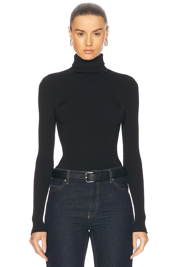 ALAÏA Corset Top in Noir Alaia | FWRD