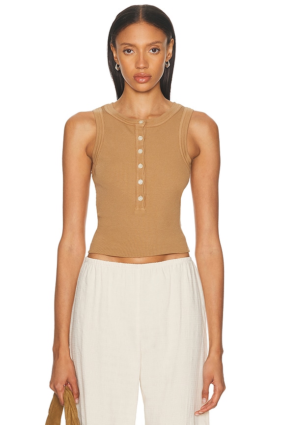 Zeynep Arcay Mix Knit Bodysuit in Camel | FWRD