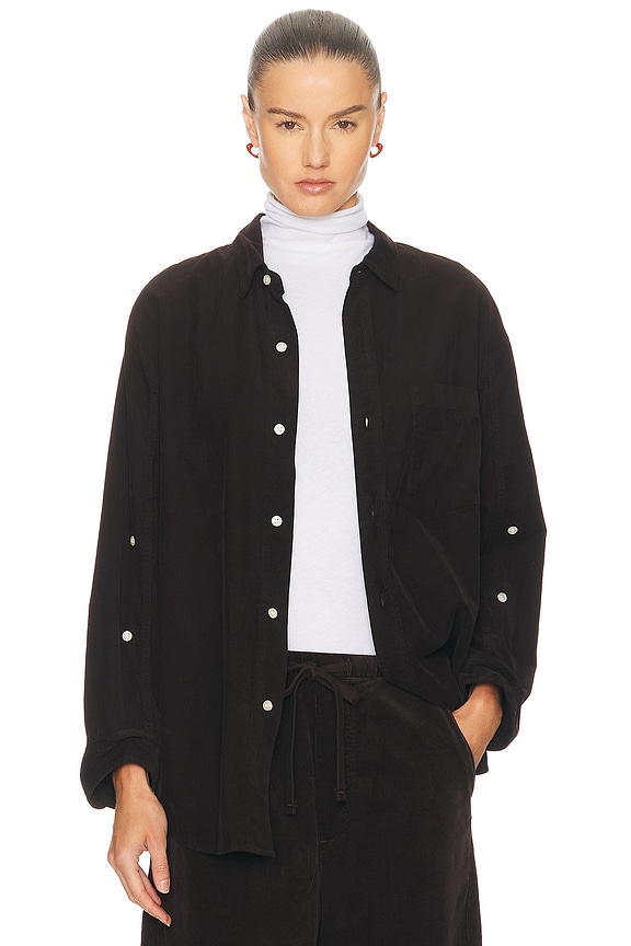 Haikure New Ofelia Top in Black Tencel | FWRD