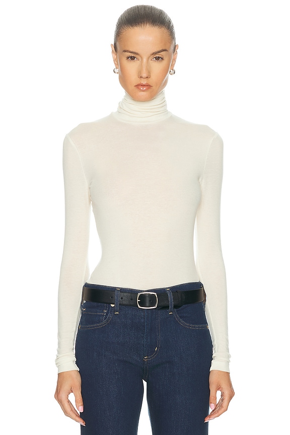 Jil Sander Turtleneck T-shirt in Porcelain | FWRD
