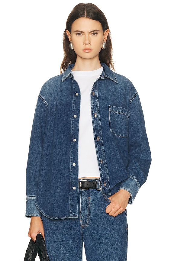 Isabel Marant Etoile Taniami Shirt in Light Blue | FWRD