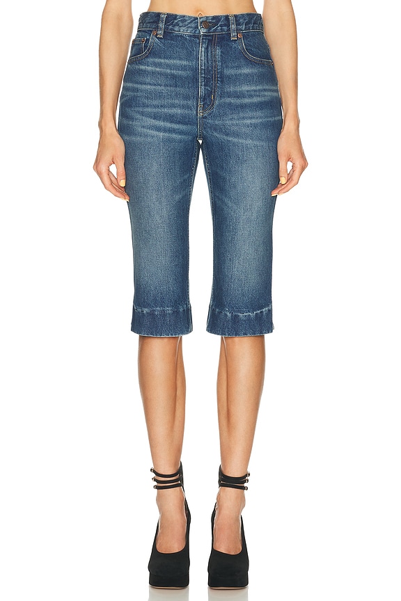 FRAME Ali High Rise Cigarette Turn Back Hem in Van Ness