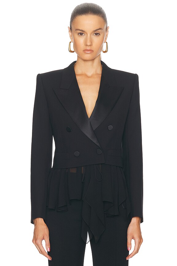 Alexander Wang Fitted Shirt Jacket in Black | FWRD