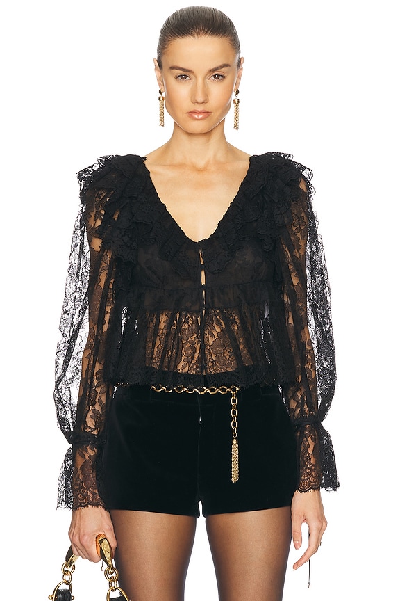ISABEL MARANT フォレイ エンヘリッシュト スリッホン ロファ Isabel Marant Etoile Fernanda Top in Faded Night & Lilac | FWRD