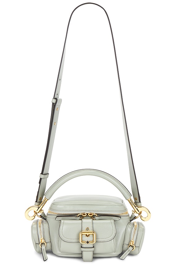 TOM FORD Stamped Croc Mini Top Handle Bag in Emerald Green