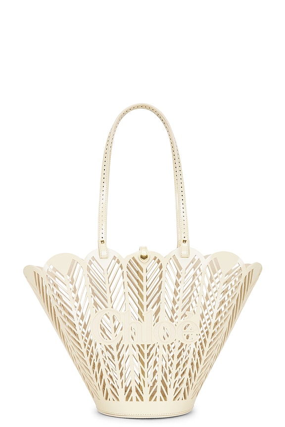 Miu Miu Rete Crochet Bag in Cacao & Natural | FWRD