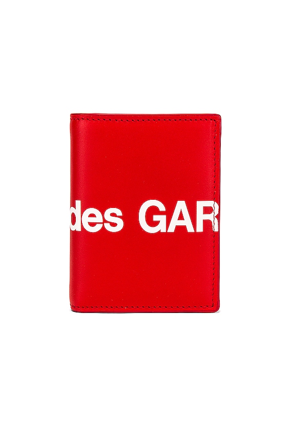 COMME des GARCONS Huge Logo Wallet in Black | FWRD