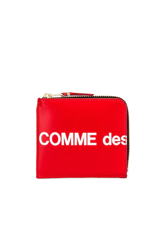 【Wallet COMME des GARCONS】HUGE LOGO CARD CDG Huge Logo Wallet SA0641HL (Red) – BASE Superstore