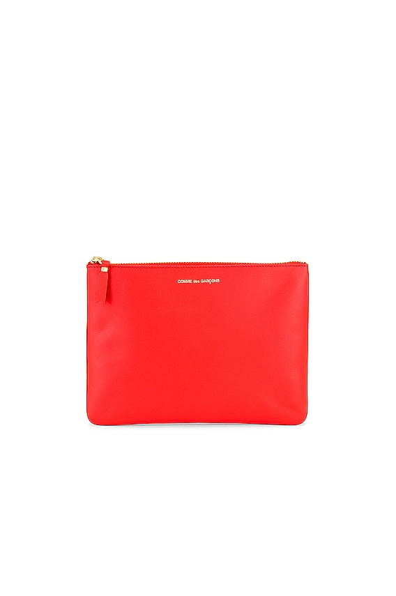 【関税込み】Comme des Garcons Wallets レッド Classic ポーチ COMME des GARCONS Classic Pouch in Red | FWRD
