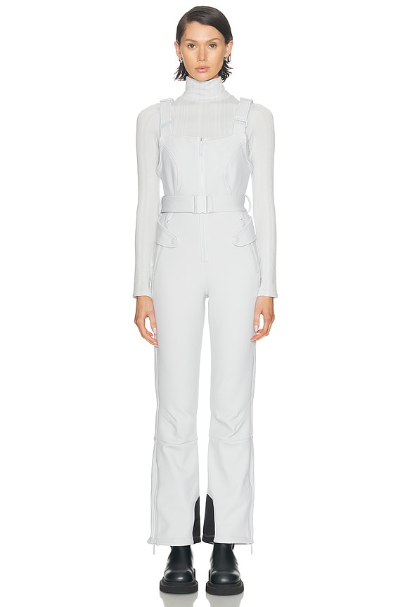 Miu Miu Denim Overalls in Azzuro | FWRD