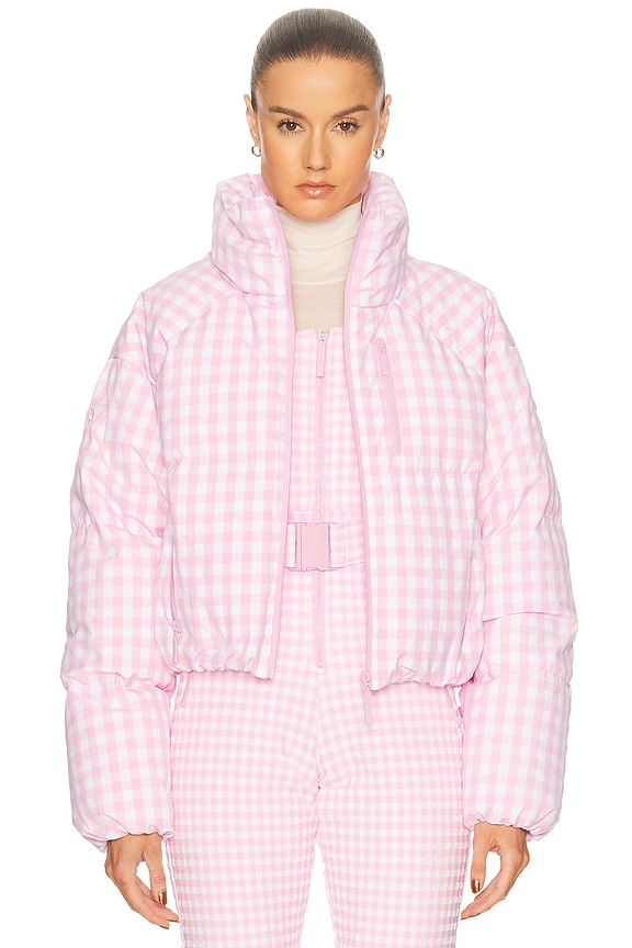 FWRD Renew Dior Logo Puffer Jacket in Pink | FWRD