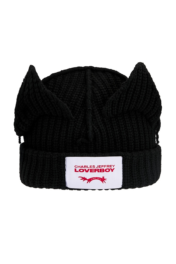 Charles Jeffrey LOVERBOY Chunky Rabbit Beanie in Ecru | FWRD