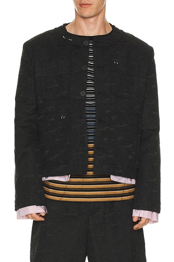 YSL テリーブランケット Saint Laurent 2021 Teddy Varsity Jacket - Size L - TheRelux.com