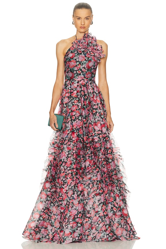 OHGA SOUFFLE オーガ　FLORAL ブラウス　新品 FLOWER PUFF | OHGA