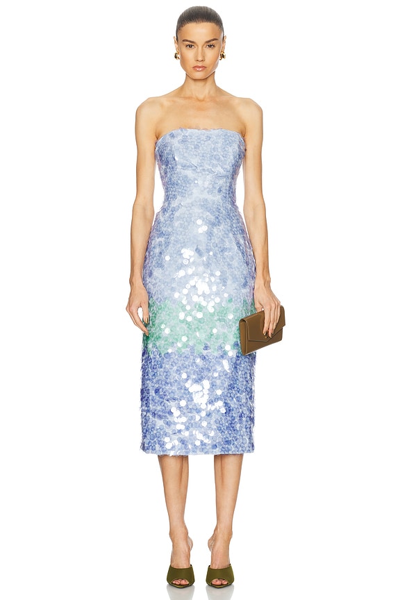 Staud Casey Dress in Mist | FWRD