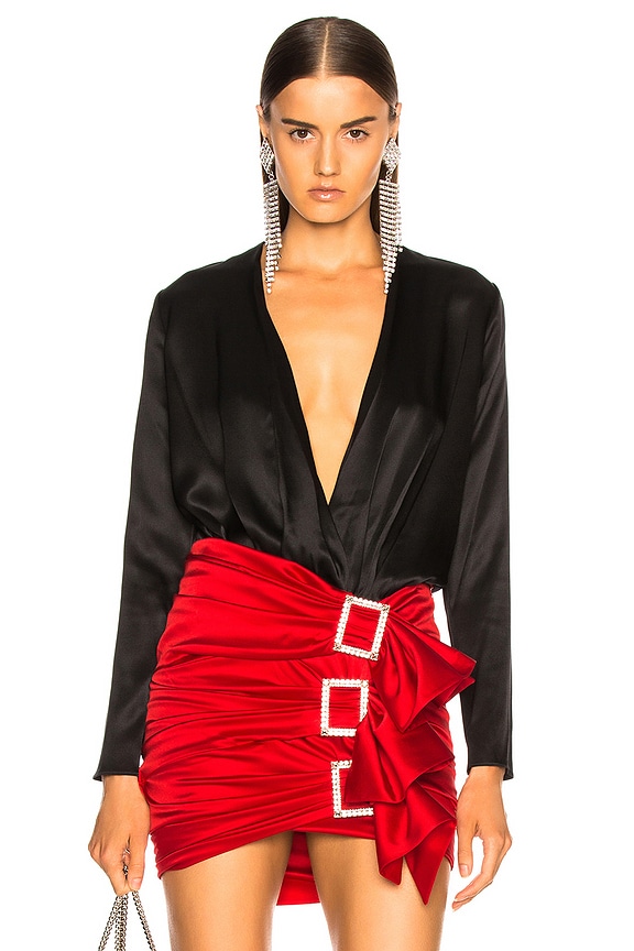 スカート ALEXANDRE VAUTHIER Velvet midi skirt Red 233SK1952 Alexandre Vauthier Velvet Midi Skirt | italist