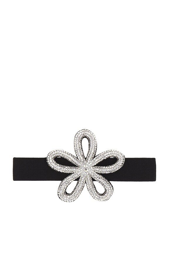 【Jennifer Behr】 Elise embellishedシルクヘッドバンド Jennifer Behr ヘッドバンド - Black | FWRD