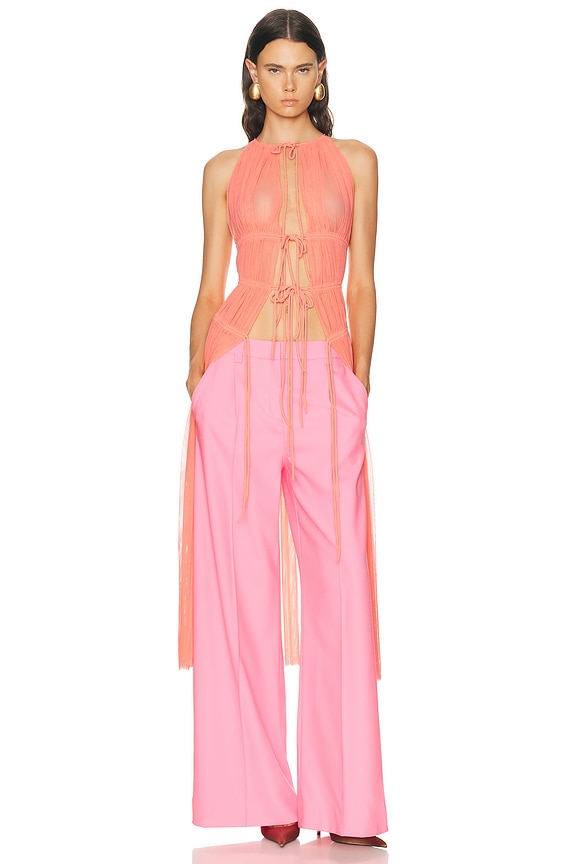 LaQuan Smith CORSET BUSTIER ビスチェトップ - Hot Pink | FWRD