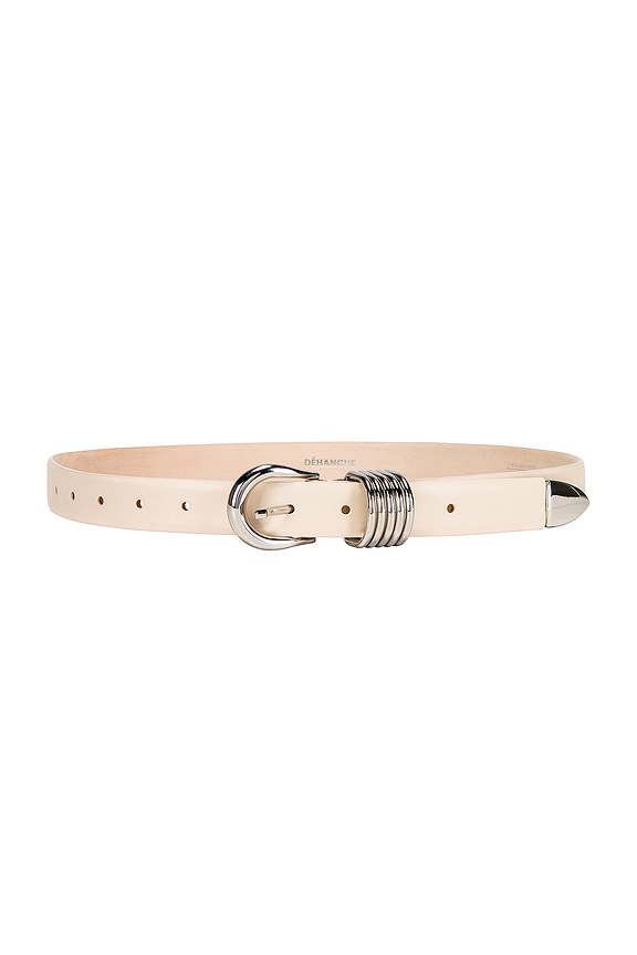 小物 Irina belt Irena | Women's Studded Leather Belt | Antique Silver Studs