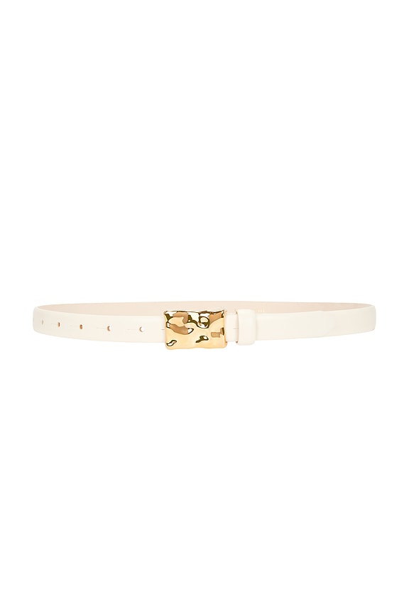 NEW AMANU women\'s kariba leather belt in light cream Amanu The Kariba Belt in Light Cream | FWRD main image 4
