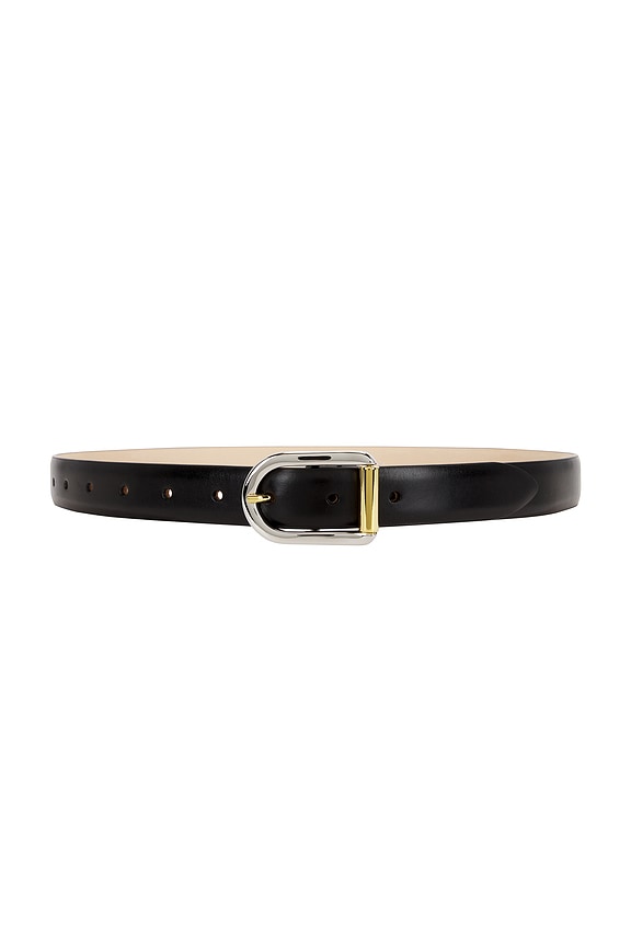The Row Metallic Loop Belt in Black Ans | FWRD