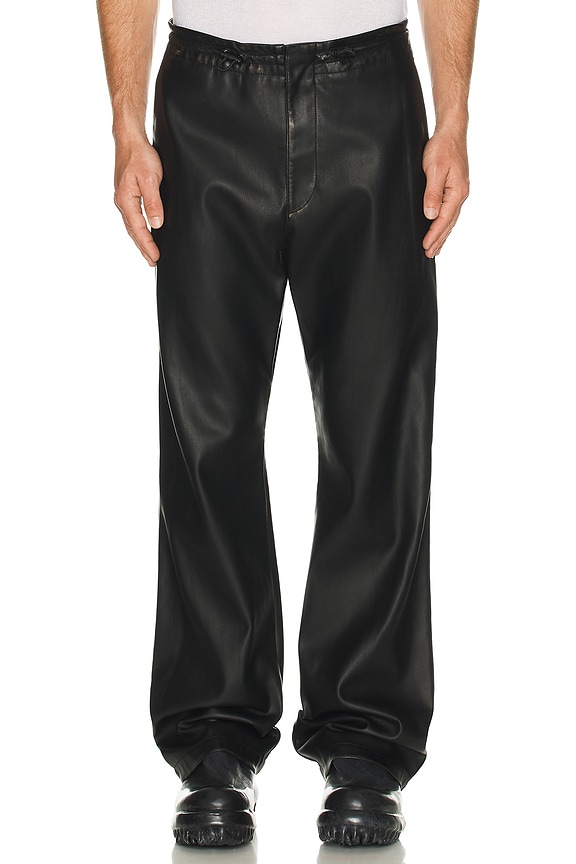 Eytys Benz Vegan Leather Pants in Black | FWRD