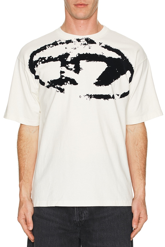 Willy Chavarria Santa Madre Destroyed Buffalo Tee in Off White | FWRD