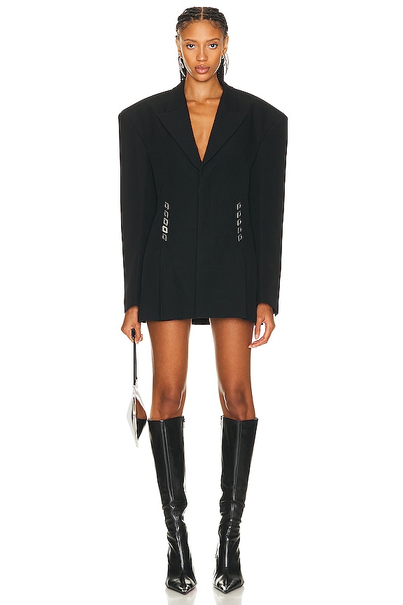 Y/Project Y Belt Coat in Black | FWRD Y/Project Y Belt Coat in Black | FWRD