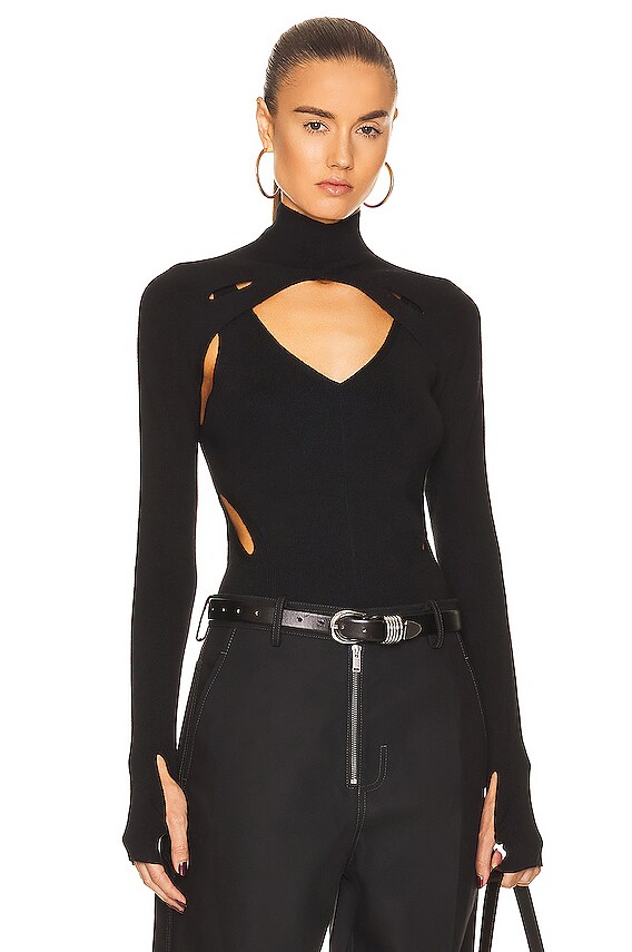 Y/Project Y Belt Coat in Black | FWRD Y/Project Y Belt Coat in Black | FWRD