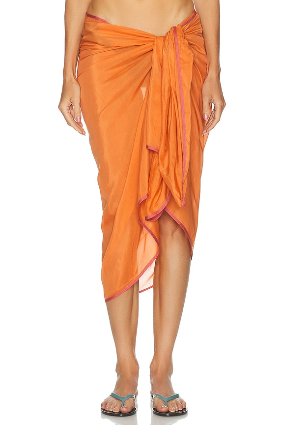 Norma Kamali Shirred Skirt in SOS | FWRD