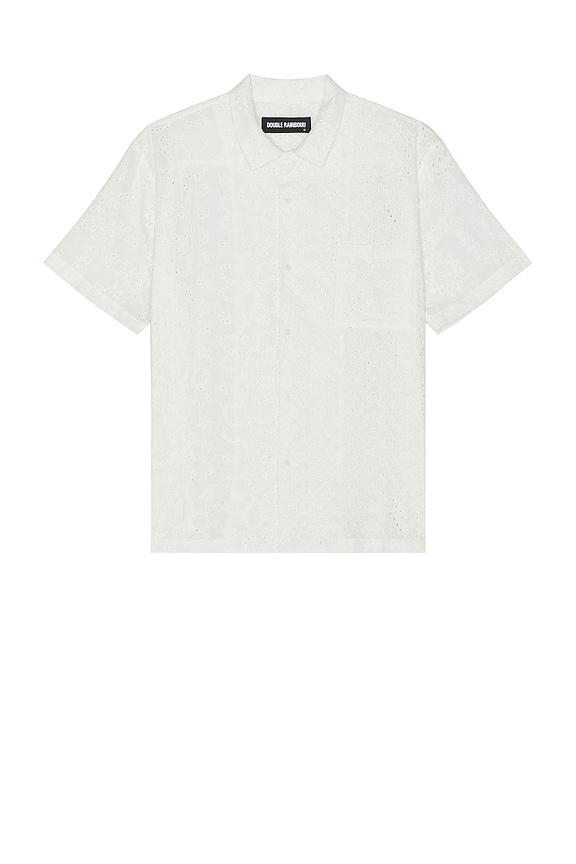 SATURDAYS NYC Canty Cotton Lace Shirt in Ivory | FWRD