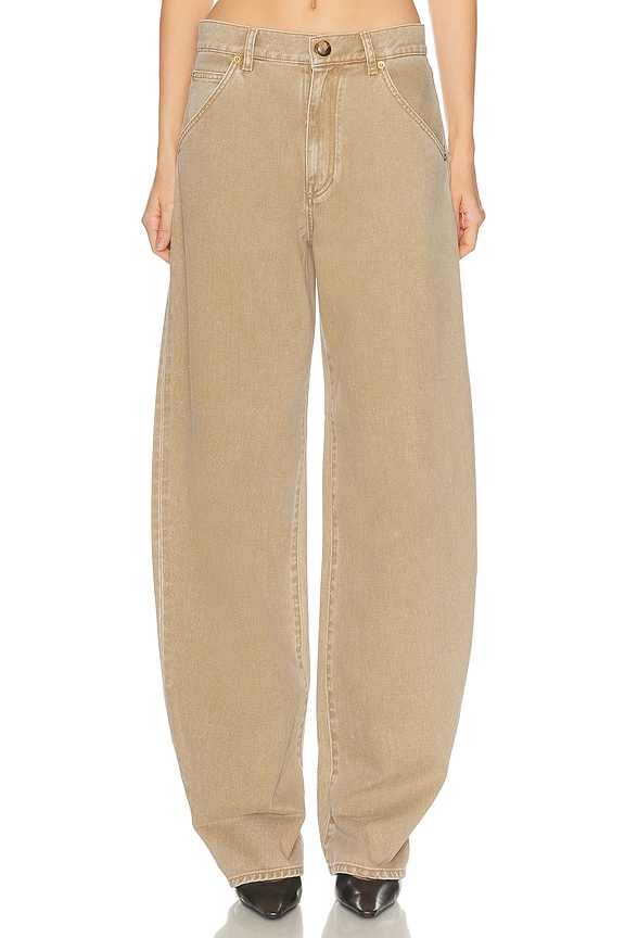 R13 Damon Wide Leg in Vibrant Yellow | FWRD