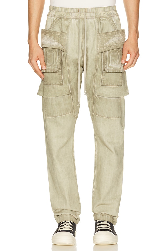 Rick Owens Track Pants in Dust | FWRD