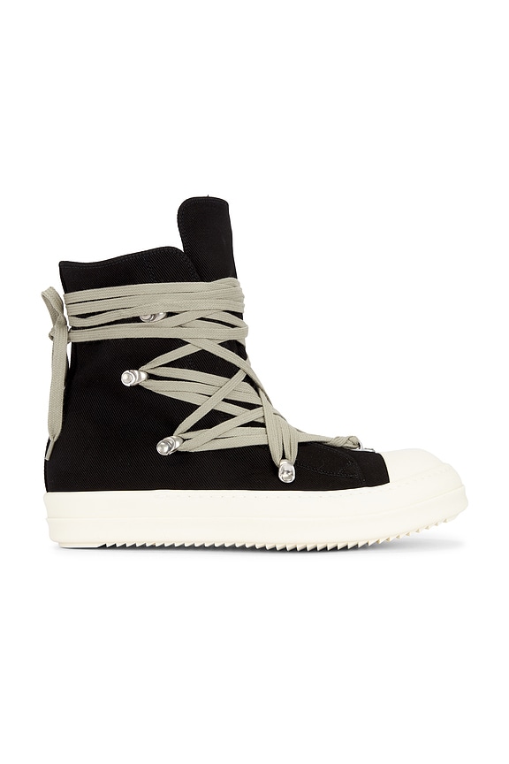 極美品　Rick Owens jumbo tatiln 48 wool silk DRKSHDW by Rick Owens Jumbo Lace Puffer Sneaker in Black