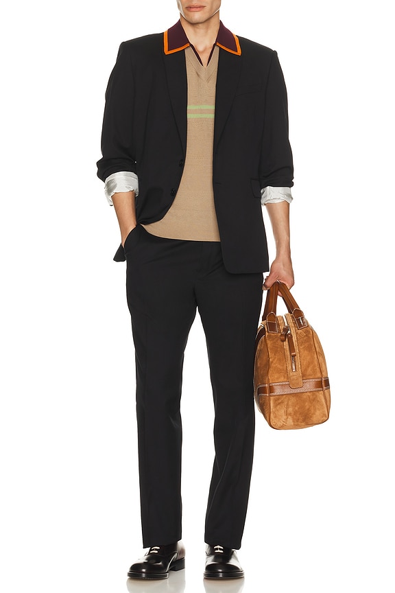 Rick Owens Extreme Soft Peacoat in Black | FWRD