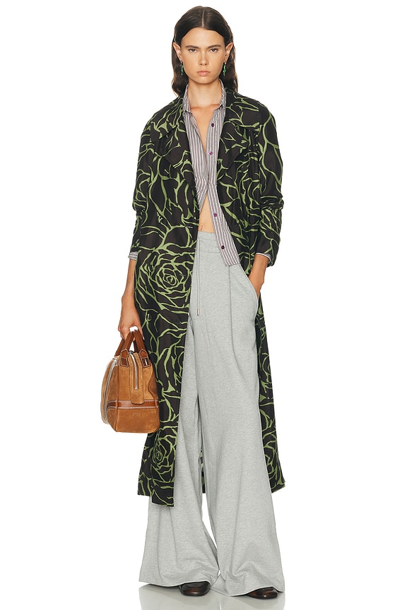 moncler palmangels ロンT Moncler Genius 8 Moncler Palm Angels Tamalpais Long Coat in Multi