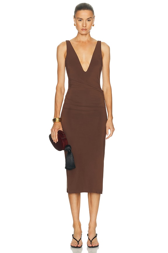 black long sleeve bodycon dress midi Ruched Sleeves Chiclily Women's Summer T Width:60