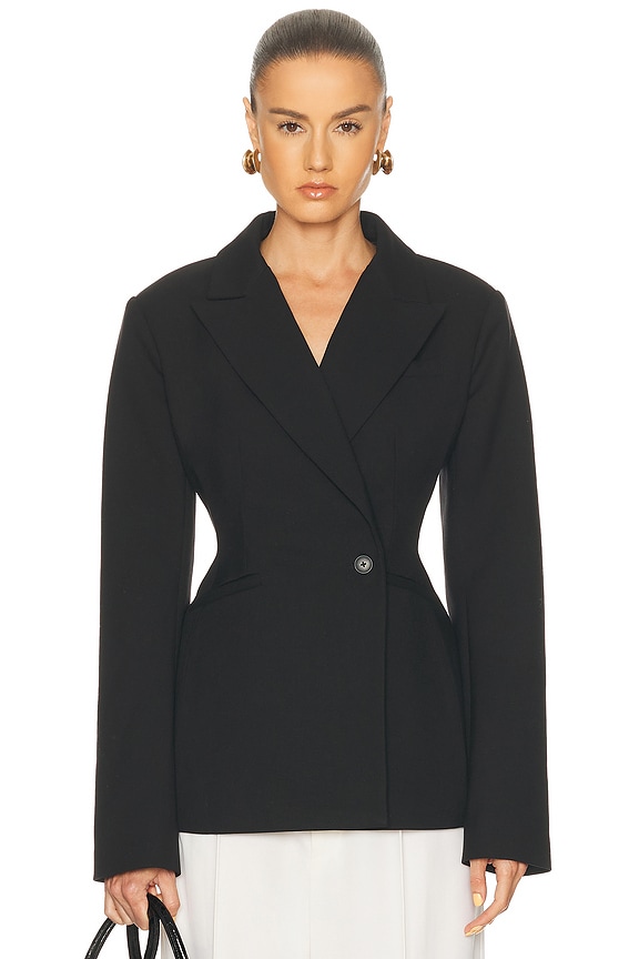 hana【新品タグ付】THE ROW OBINE JACKET XS The Row Obine Jacket in Black | FWRD